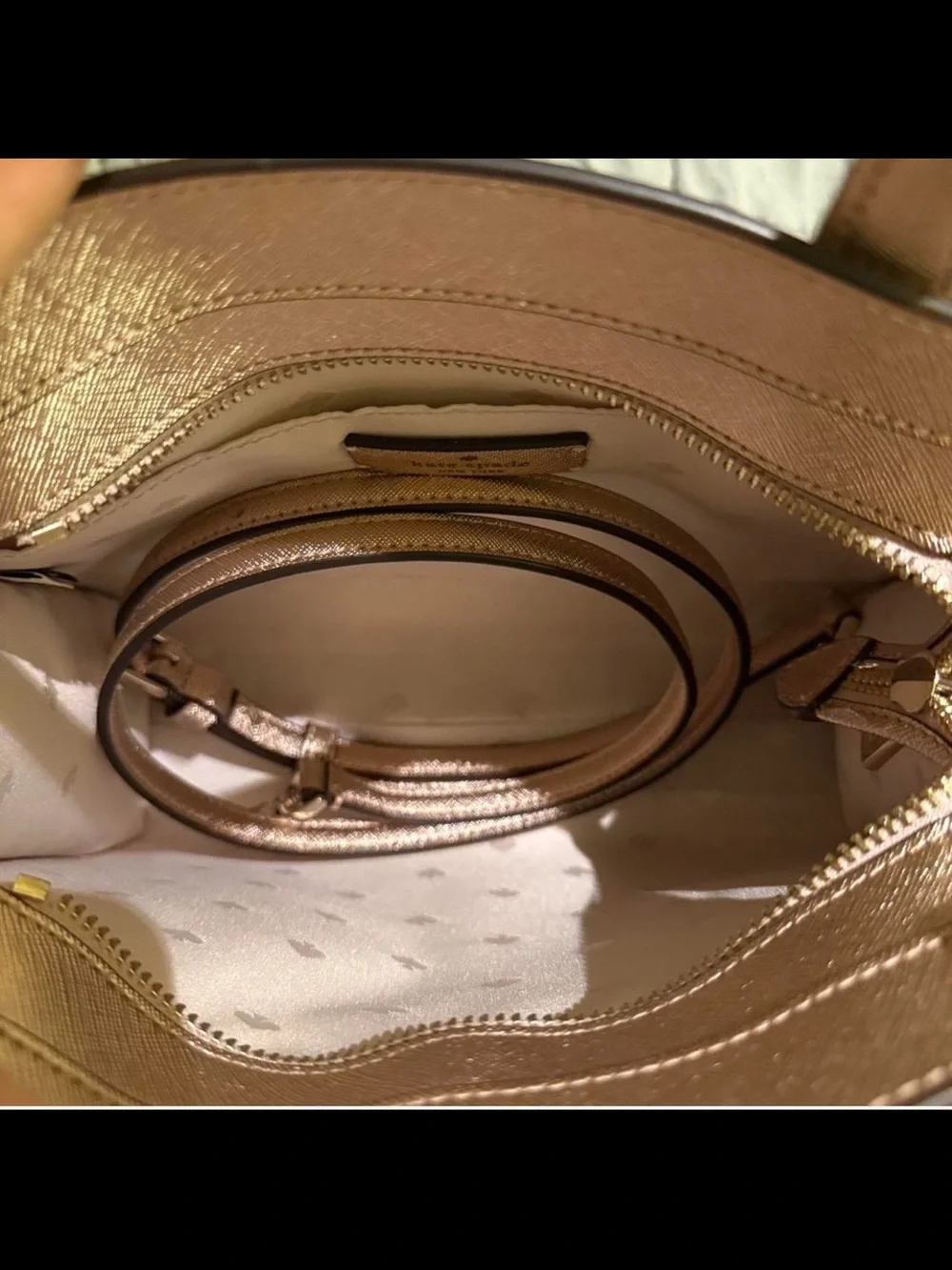 Sparkle Tote Bag in Rose Gold - Women's Handbag
